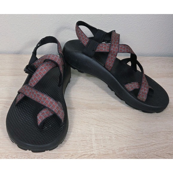 Chaco Other - Chaco Women's Black Sandals with Red Patterned Straps